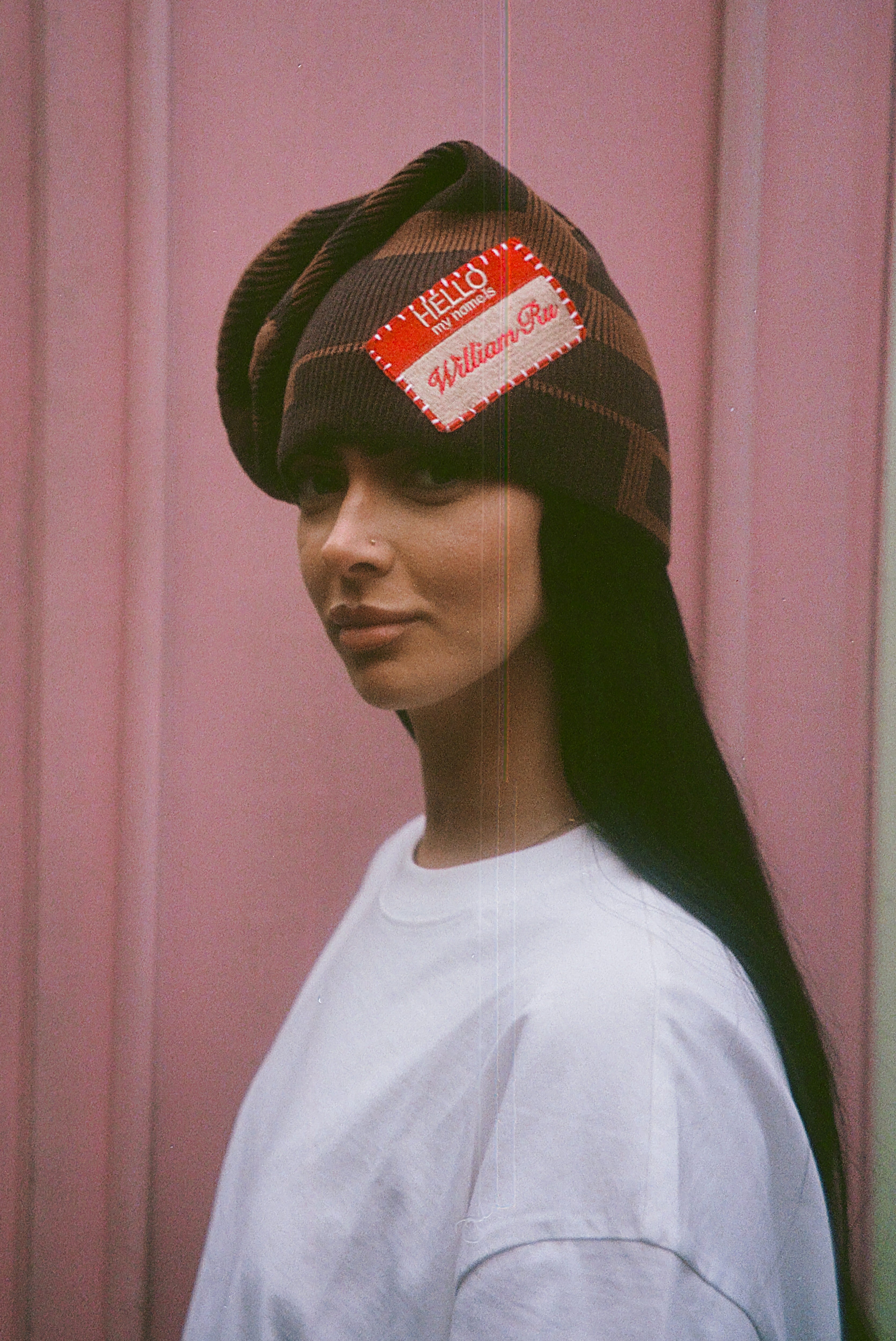 Tetris Slouch Beanie in Chestnut – William Ru