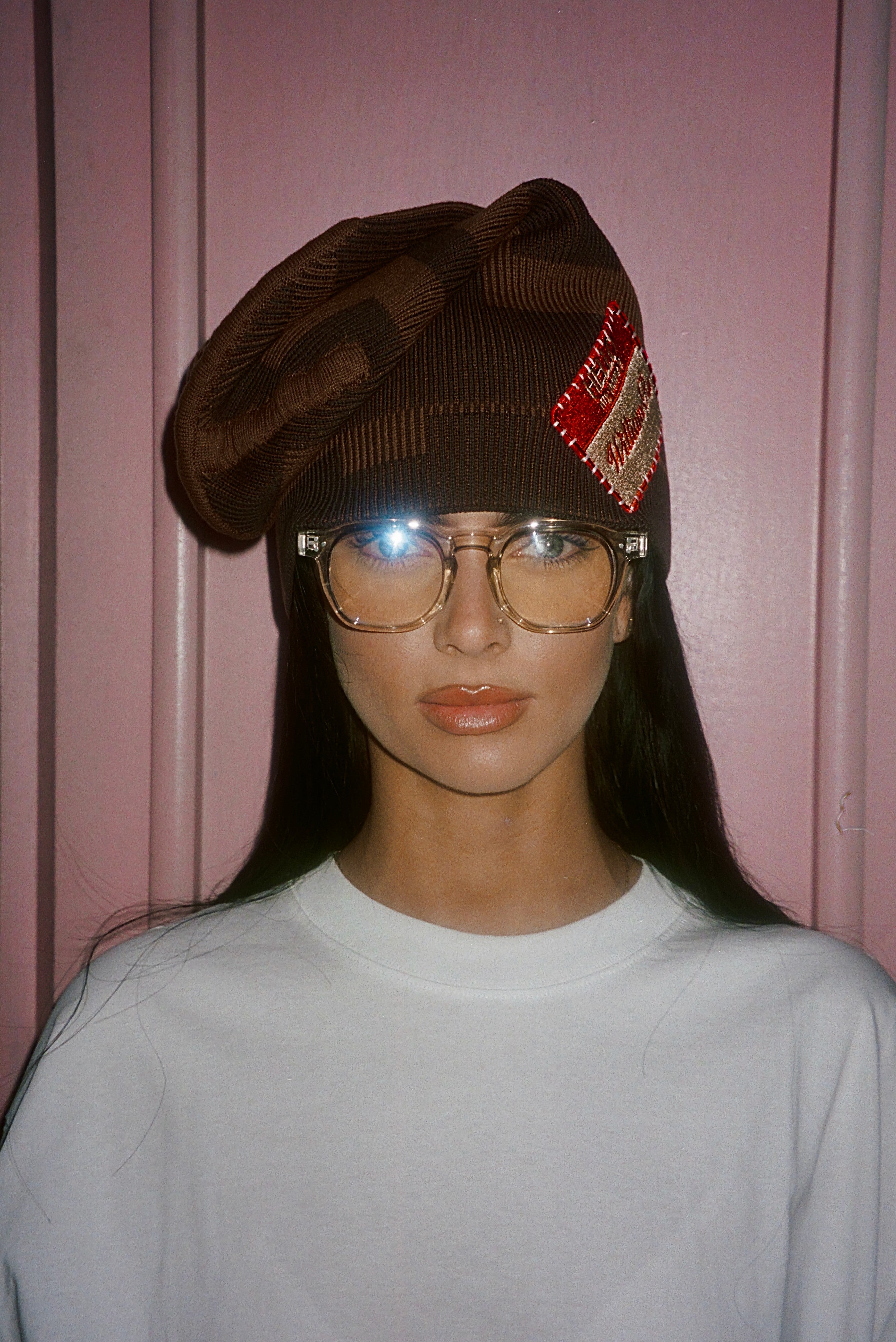 Tetris Slouch Beanie in Chestnut – William Ru
