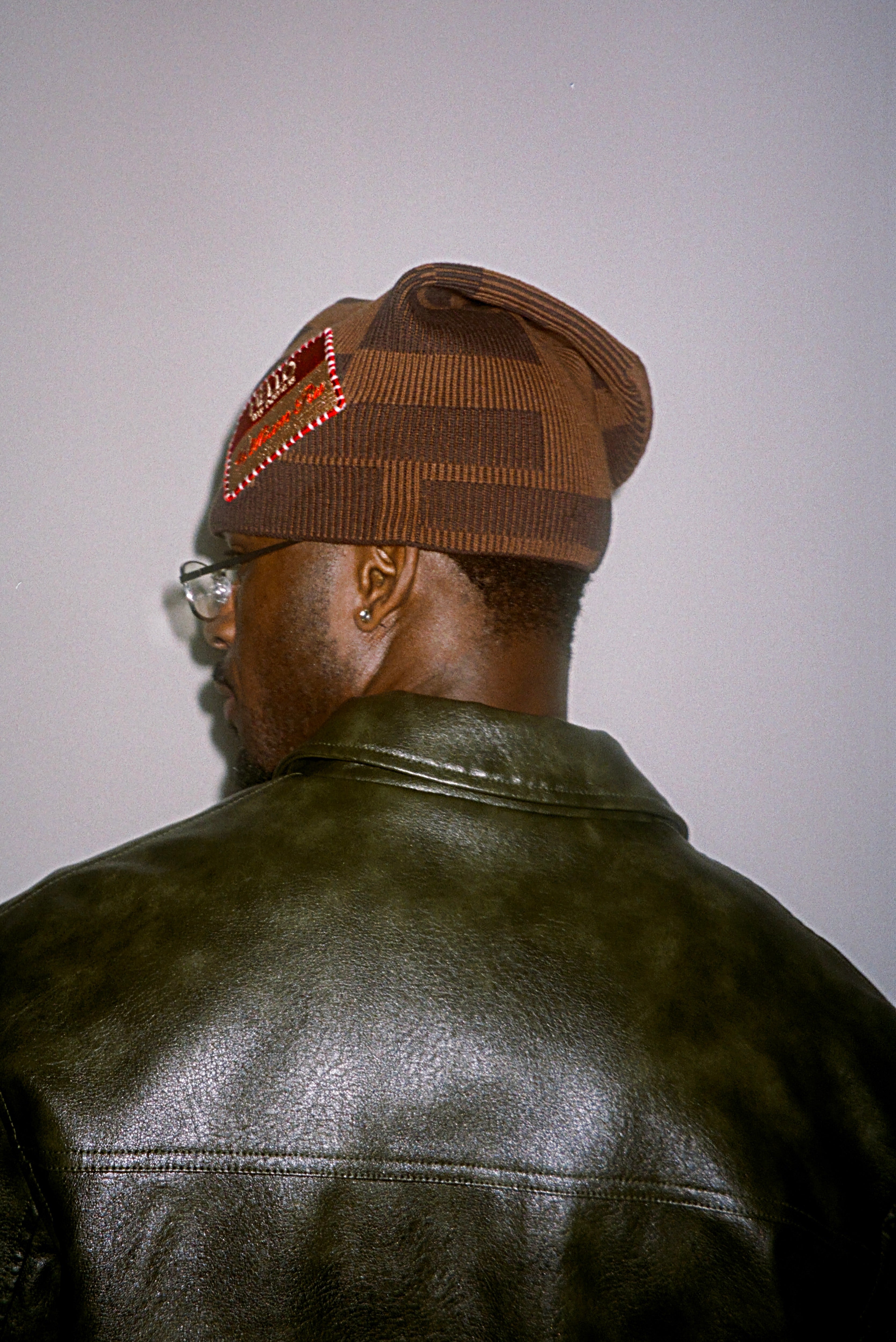 Tetris Slouch Beanie in Chestnut