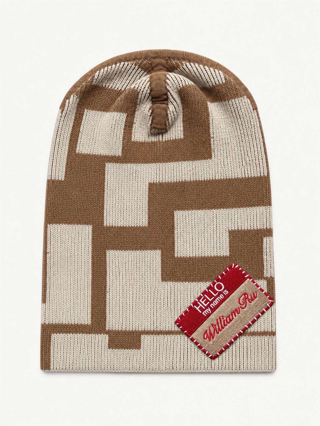 Tetris Slouch Beanie in Peanutbutter