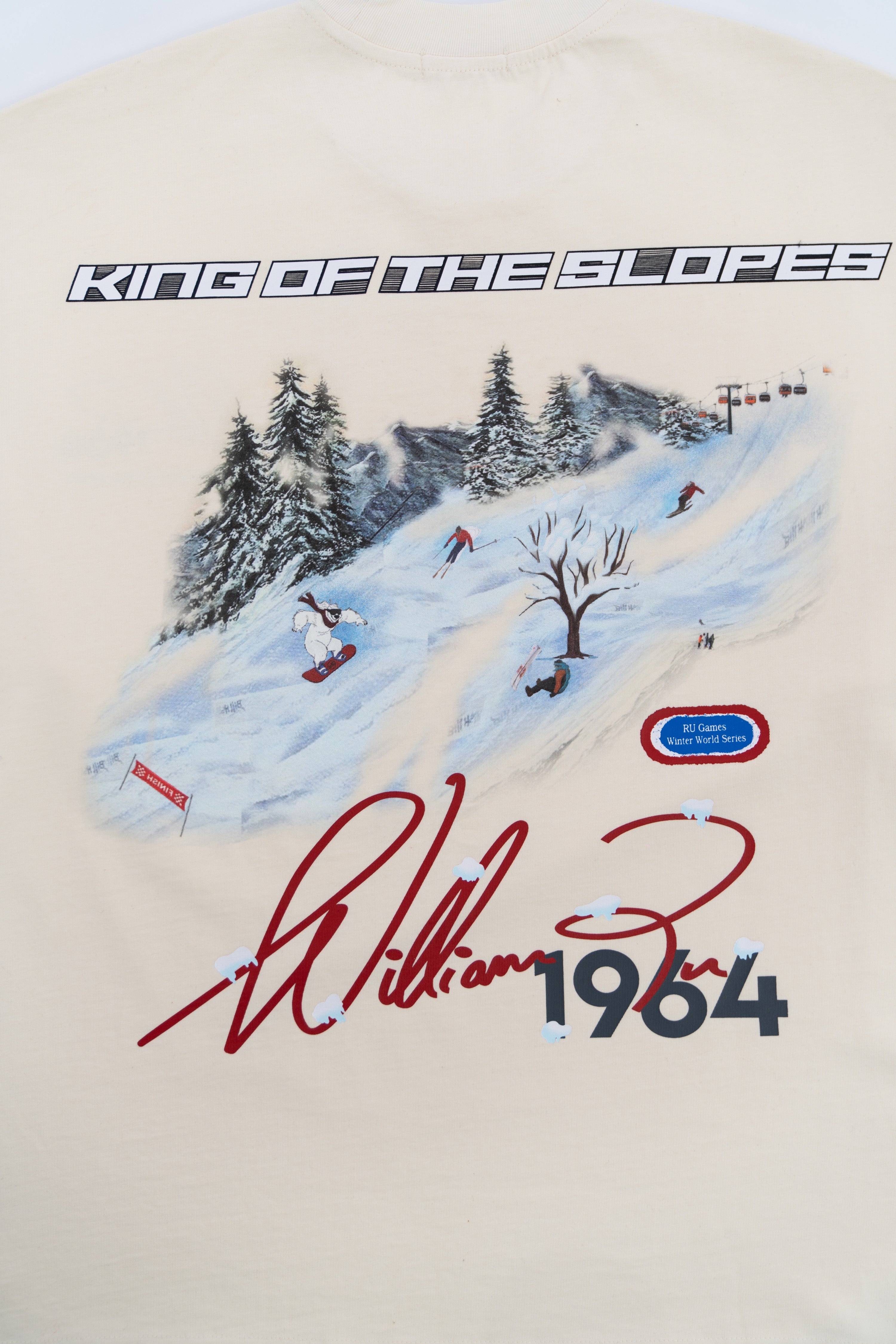 The King of the Slopes t shirt (Ivory) - Limited Edition